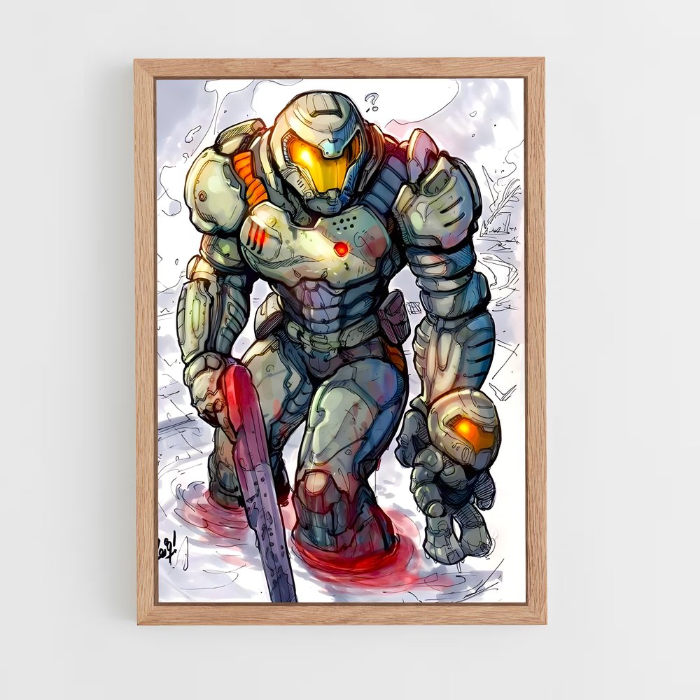 Poster Cyber Slayer – affiche Doom (vue 4)